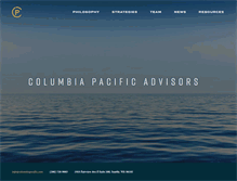 Tablet Screenshot of columbiapacific.com